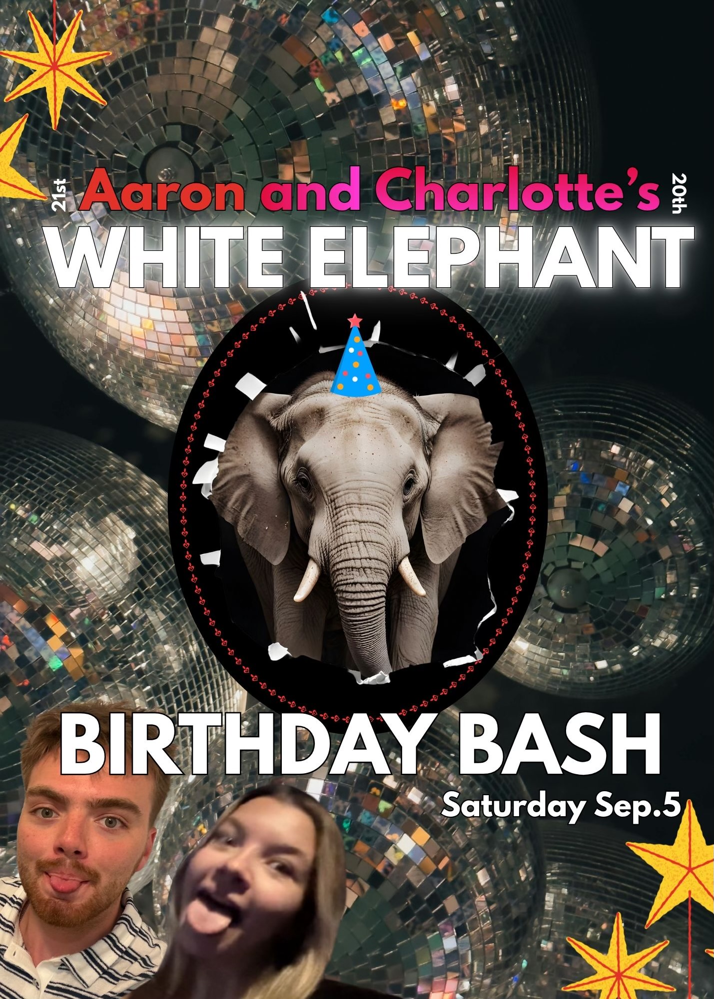 Charlotte's 20th & Aaron's 21st Birthday, Saturday, September 5